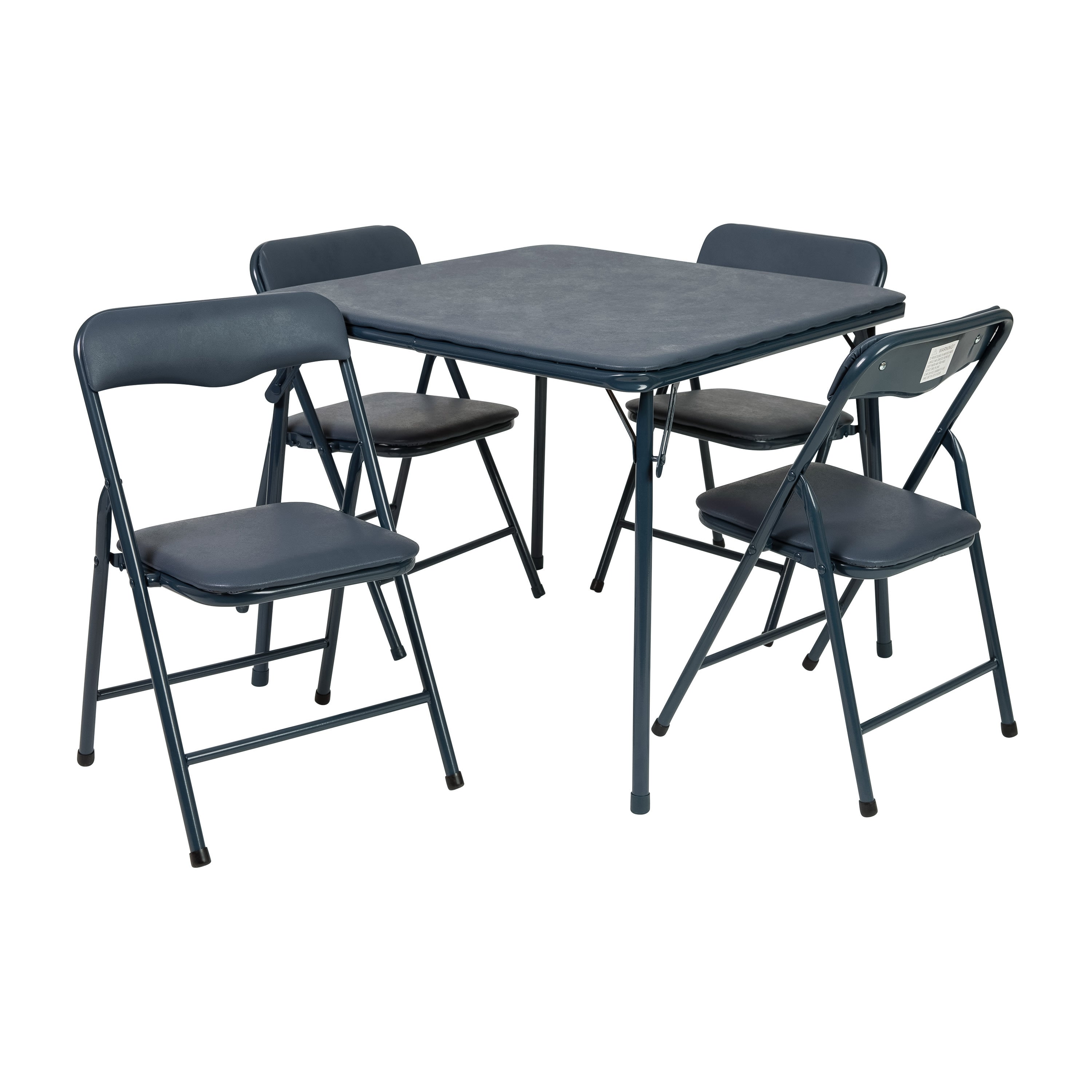 Flash Furniture Kids Colorful 5 Piece Folding Table and Chair Set Assorted Colors
