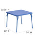 Multi-Color |#| Kids Colorful 5 Piece Padded Folding Table and Chair Set - Kids Game Table