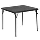 Black |#| Kids Black 5 Piece Folding Table and Chair Set - Kids Activity Table Set