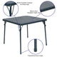 Navy |#| Kids Navy 5 Piece Folding Activity Table and Chair Set for Home & Daycare