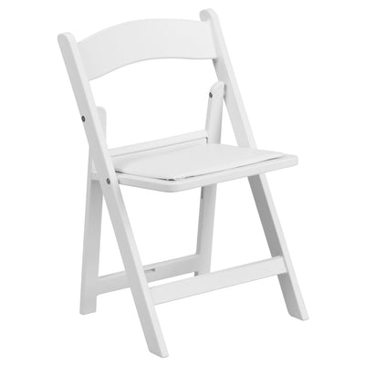 Kids Resin Folding Chair with Vinyl Padded Seat - View 1