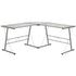 L-Shaped Desk 83.5" Computer Corner Desk, Gaming Corner Desk, Home Office Corner Desk, Gaming Desk, Space Saving, Easy to Assemble