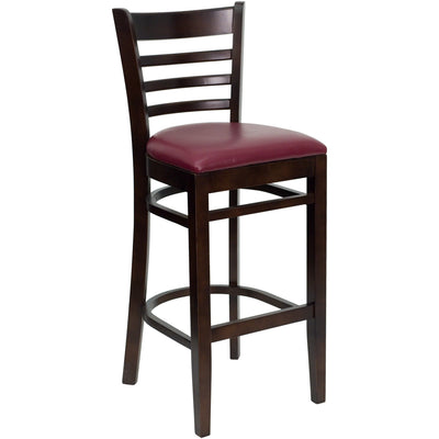 Ladder Back Wooden Restaurant Barstool