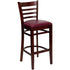 Ladder Back Wooden Restaurant Barstool