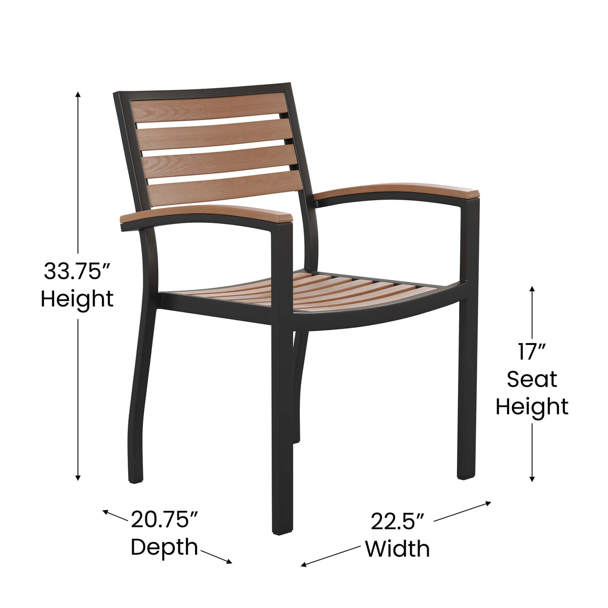 Tan |#| 35inch Square Faux Teak Patio Table, 2 Chairs and Tan 9FT Patio Umbrella with Base