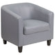 Gray |#| Gray LeatherSoft Lounge Chair - Reception &Home Office Furniture - Guest Chair