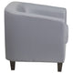 Gray |#| Gray LeatherSoft Lounge Chair - Reception &Home Office Furniture - Guest Chair