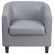 Gray |#| Gray LeatherSoft Lounge Chair - Reception &Home Office Furniture - Guest Chair