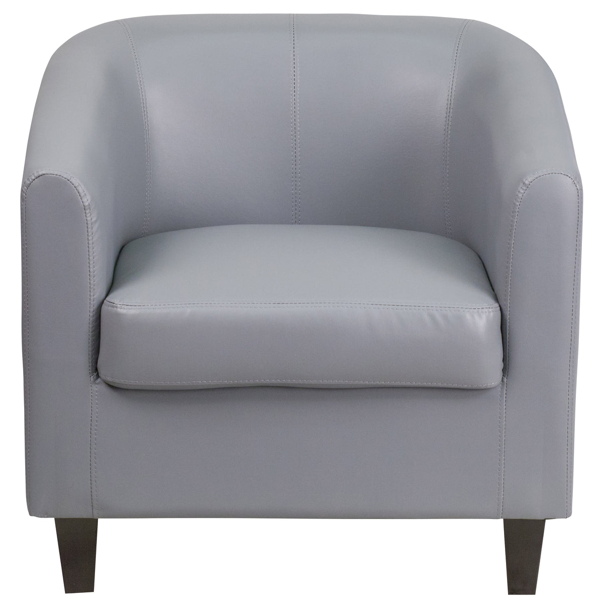 Gray |#| Gray LeatherSoft Lounge Chair - Reception &Home Office Furniture - Guest Chair