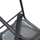 Gray |#| Commercial Indoor-Outdoor Rattan Restaurant Barstool Black Frame-Gray