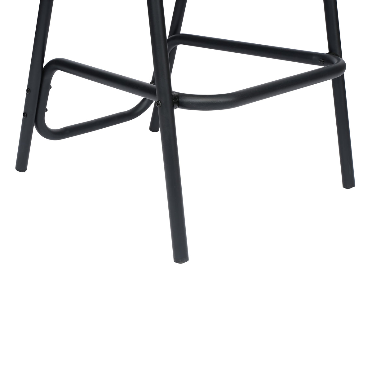 Black |#| Commercial Indoor-Outdoor Rattan Restaurant Barstool Black Frame-Black