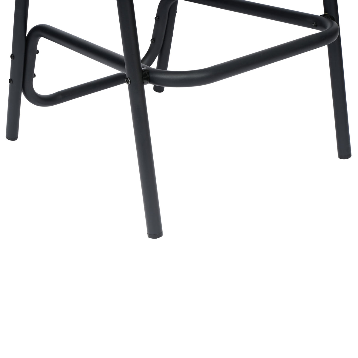 Medium Brown |#| Commercial Indoor-Outdoor Rattan Restaurant Barstool Black Frame-Medium Brown