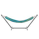 Blue Multi |#| 2 Person Cotton Hammock with All-Weather Heavy Duty Stand-Blue Multicolor