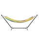 Tropical Multi |#| 2 Person Cotton Hammock with All-Weather Heavy Duty Stand-Tropical Multicolor