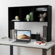 Black |#| Space-Saving Desktop Bookshelf Storage Organizer with Assorted Cubbies in Black