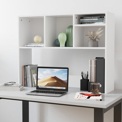 Lotus Desktop Bookshelf Storage Organizer with Multiple Cubbies - View 2