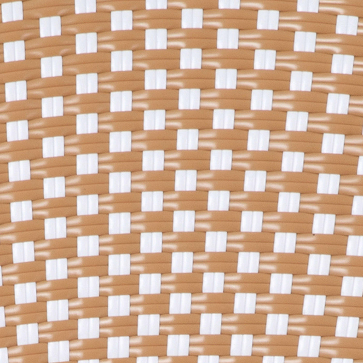 Natural & White Rattan/Light Natural Frame |#| Indoor/Outdoor Commercial Bistro Set with Table and Two Chairs in Nat/Wht