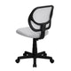 White |#| Low Back White Transparent Mesh Back Adjustable Height Swivel Task Office Chair