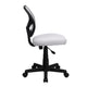 White |#| Low Back White Transparent Mesh Back Adjustable Height Swivel Task Office Chair