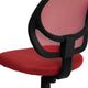 Red |#| Low Back Red Transparent Mesh Back Adjustable Height Swivel Task Office Chair