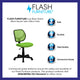 Green |#| Low Back Green Transparent Mesh Back Adjustable Height Swivel Task Office Chair