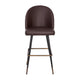 Brown LeatherSoft |#| Commercial Grade 30inch Armless Barstool with Contoured Back in Brown LeatherSoft