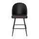 Black LeatherSoft |#| Commercial Grade 26inch Armless Stools with Contoured Backs in Black LeatherSoft