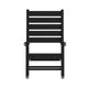 Black |#| Classic Commercial Grade Outdoor All-Weather HDPE Rocking Chair in Black