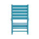 Blue |#| Classic Commercial Grade Outdoor All-Weather HDPE Rocking Chair in Blue