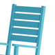 Blue |#| Classic Commercial Grade Outdoor All-Weather HDPE Rocking Chair in Blue