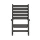 Gray |#| Classic Commercial Grade Outdoor All-Weather HDPE Rocking Chair in Gray