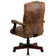 Bomber Brown Microfiber/Mahogany Frame |#| Bomber Brown Classic Executive Swivel Office Chair with Arms - Task Chair