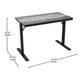 43inch Wide Black Gaming Desk with Remote Controlled LED Circuit Board Pattern Top