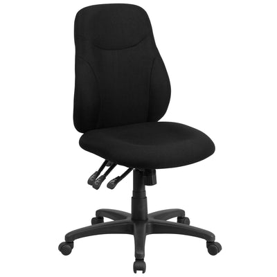 Mid-Back Fabric Multifunction Swivel Ergonomic Task Office Chair with 1.5