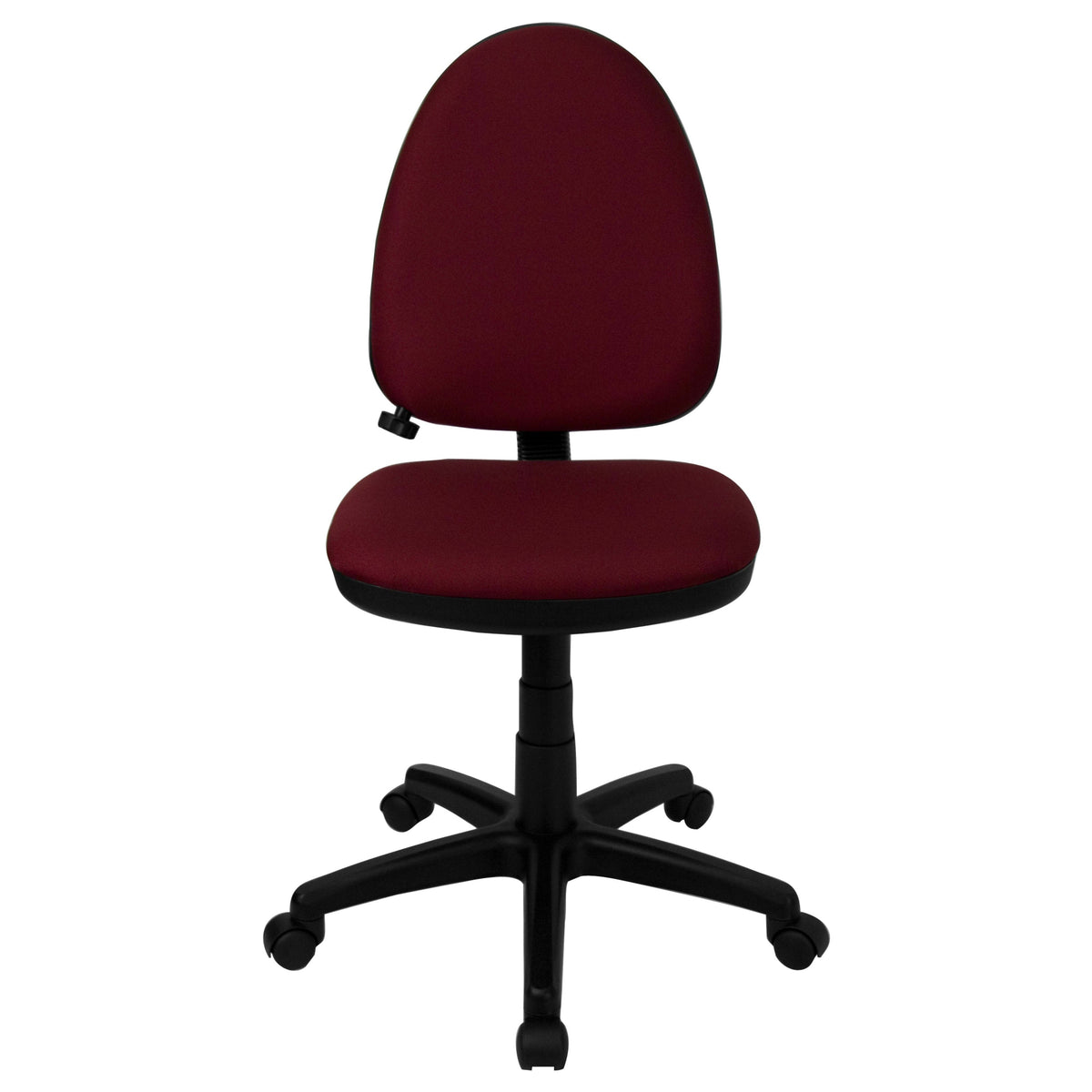 Burgundy |#| Mid-Back Burgundy Fabric Multifunction Swivel Ergonomic Task Office Chair