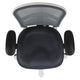 Dark Gray Mesh/White Frame |#| Mid-Back Dark Gray Mesh/White FrameMultifunction Ergonomic Office Chair w/ Arms