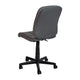 Gray |#| Mid-Back Gray Quilted Vinyl Swivel Task Office Chair - Home Office Chair