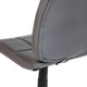 Gray |#| Mid-Back Gray Quilted Vinyl Swivel Task Office Chair - Home Office Chair