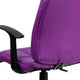 Purple |#| Mid-Back Purple Quilted Vinyl Swivel Task Office Chair with Arms - Home Office