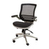 Mid-Back Transparent Mesh Executive Swivel Office Chair with Flip-Up Arms