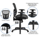 Mid-Back Black Mesh Multifunction Ergonomic Office Chair with Adjustable Arms