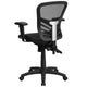 Mid-Back Black Mesh Multifunction Ergonomic Office Chair with Adjustable Arms