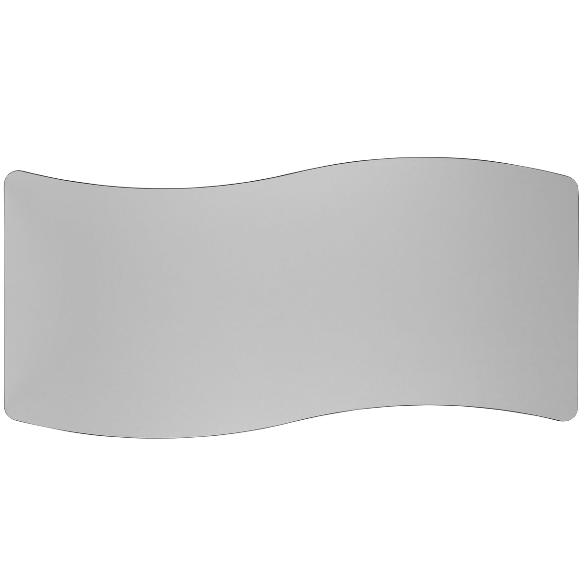 Grey |#| Mobile 26inchW x 60inchL Rectangular Wave Collaborative Grey Adjustable Activity Table