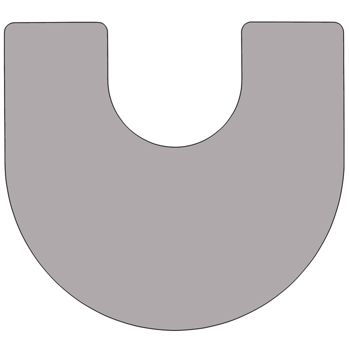 Gray |#| Mobile 60inchW x 66inchL Horseshoe Grey Thermal Laminate Adjustable Activity Table
