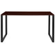 Mahogany |#| Commercial Grade Industrial Style Office Desk - 55inch Length (Mahogany)