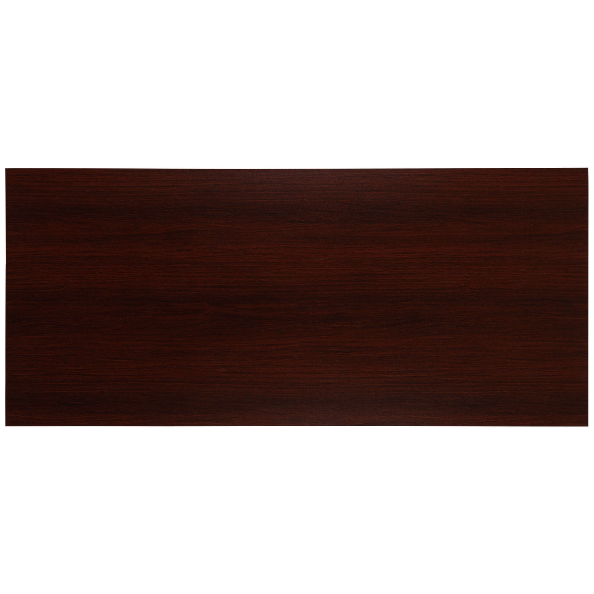 Mahogany |#| Commercial Grade Industrial Style Office Desk - 55inch Length (Mahogany)