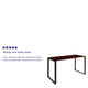 Mahogany |#| Commercial Grade Industrial Style Office Desk - 55inch Length (Mahogany)