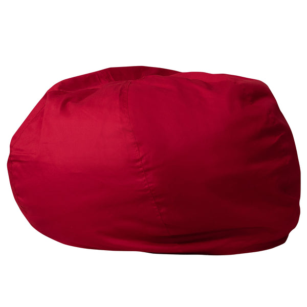 Red |#| Oversized Solid Red Refillable Bean Bag Chair for All Ages