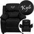 Personalized Deluxe Padded Kids Recliner with Storage Arms