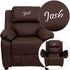 Personalized Deluxe Padded Kids Recliner with Storage Arms